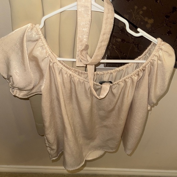 Forever 21 Cream Puff Sleeve Blouse - Picture 2 of 3